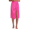 image:imageWomens Sheer Modal Twist Front Knee Length Swim Coverup SkirtPrism Pink