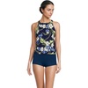 Deep Sea/Blue Floral Tropic