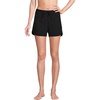 image:imageWomens Woven Packable 3 Dolphin Hem Swim Coverup ShortsBlack