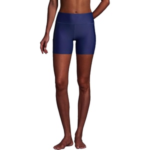 image:imageLands End Womens 6 High Waisted Bike Swim ShortsDeep Sea Navy