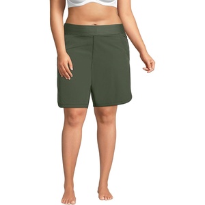 image:imageLands End Womens 9 Inch Board ShortsRich Olive Green