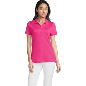 image:imageLands End Womens AmericanGrown Supima Cotton Polo ShirtCherry Fuchsia