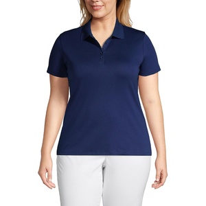 image:imageLands End Womens AmericanGrown Supima Cotton Polo ShirtDeep Sea Navy