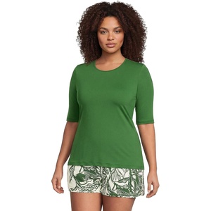 image:imageLands End Womens Elbow Sleeve Rash GuardFusion Greens