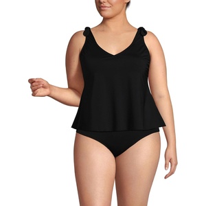 image:imageLands End Womens Flutter Tie Tankini TopBlack
