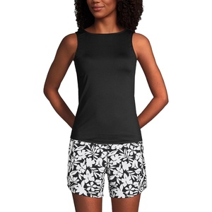 image:imageLands End Womens High Neck UPF 50 Modest Tankini Top SwimsuitBlack