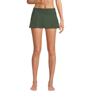 image:imageLands End Womens Mini Swim SkirtRich Olive Green