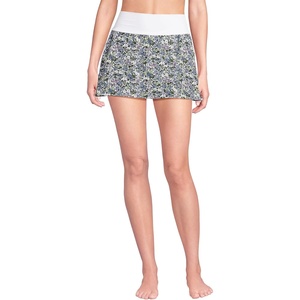 image:imageLands End Womens Mini Swim SkortWhiteLilac Multi Ditsy Floral