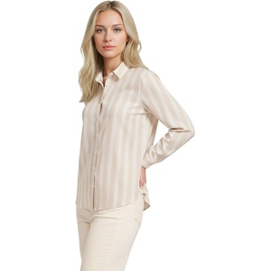 image:imageLands End Womens Pinwale Cord Long Sleeve ShirtChampagne Quad Stripe
