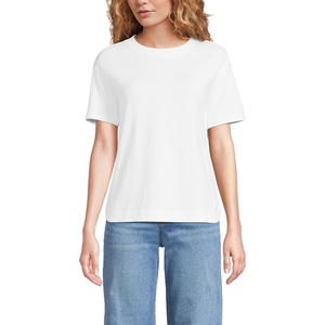 image:imageLands End Womens Short Sleeve Mariner TShirtWhite
