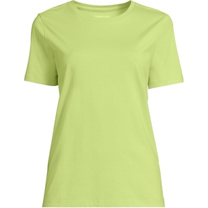 image:imageLands End Womens Supima Crew Neck TShirtSoft Apple Green