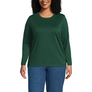 image:imageLands End Womens Supima Long Sleeve Crew TeePine Valley