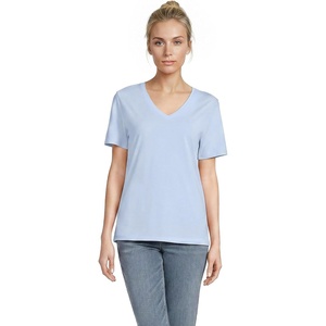 image:imageLands End Womens Supima VNeck TShirtClearlake Blue