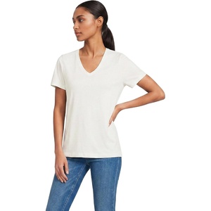 image:imageLands End Womens Supima VNeck TShirtIvory