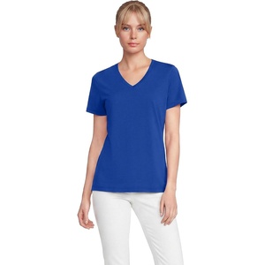 image:imageLands End Womens Supima VNeck TShirtVibrant Lapis