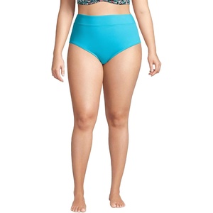 image:imageLands End Womens Tummy Control High Waisted Bikini BottomsTurquoise