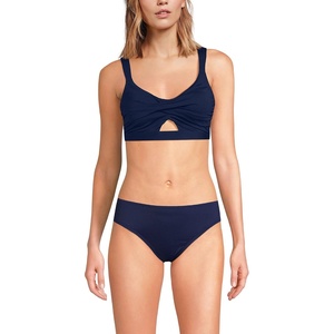 image:imageLands End Womens Twist Front Bikini TopDeep Sea Navy