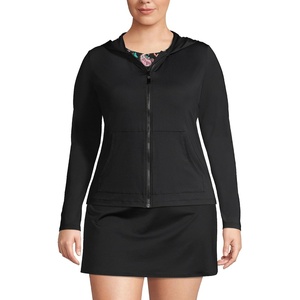 image:imageLands End Womens UPF 50 Hooded Rash GuardBlack