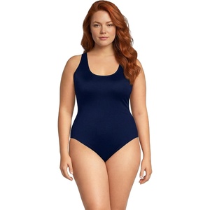image:imageLands End Womens XBack Tugless SwimsuitDeep Sea Navy