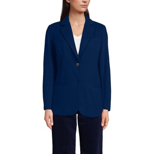 image:imageWomens Brushed Ponte Traditional BlazerDeep Sea Navy