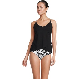 image:imageWomens Tulip Hem Tankini TopBlack