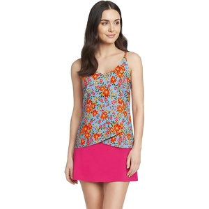 image:imageWomens Tulip Hem Tankini TopBlue Springside Floral