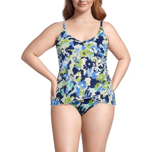 image:imageWomens Tulip Hem Tankini TopDeep Sea Navy Multi Floral