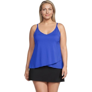 image:imageWomens Tulip Hem Tankini TopGalaxy Blue