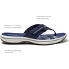 image:imageLands End Adeline Casual Summer Flip Flops for Women with Comfortable Arch Support Cushioned Sandals Women Size 611 Black Brown or Navy Blue Thong Womens SlidesNavy Blue