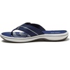 image:imageLands End Adeline Casual Summer Flip Flops for Women with Comfortable Arch Support Cushioned Sandals Women Size 611 Black Brown or Navy Blue Thong Womens SlidesNavy Blue
