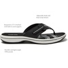 image:imageLands End Adeline Casual Summer Flip Flops for Women with Comfortable Arch Support Cushioned Sandals Women Size 611 Black Brown or Navy Blue Thong Womens SlidesBlack