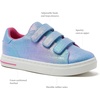 image:imageLands End Boys and Girls Sneakers No Tie Casual Tennis Shoes for Boys and Girls Size 510 Toddler Little and Big Kids 11 to 7 Blue or White with Hook and Loop StrapsIridescent