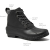 image:imageLands End Dakota Waterproof Boots for Men  Insulated Warm Mens Duck Boots Black or Brown Size 7 to 15 Medium and Extra Wide Width  Winter Snow or Rain Boots MenBlack