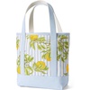 image:imageLands End Open Top Canvas Tote Bag  100 Cotton Canvas Five Pockets Key Strap WaterResistant Base Stands Upright Beach Bag Travel Tote Grocery ToteBlueNatural Citrus Stripe
