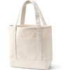 image:imageLands End Open Top Canvas Tote Bag  100 Cotton Canvas Five Pockets Key Strap WaterResistant Base Stands Upright Beach Bag Travel Tote Grocery ToteCompass Red Love XoxoNatural