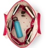 image:imageLands End Open Top Canvas Tote Bag  100 Cotton Canvas Five Pockets Key Strap WaterResistant Base Stands Upright Beach Bag Travel Tote Grocery ToteEmbroidered Hearts