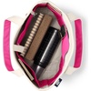 image:imageLands End Open Top Canvas Tote Bag  100 Cotton Canvas Five Pockets Key Strap WaterResistant Base Stands Upright Beach Bag Travel Tote Grocery ToteNaturalHot Pink