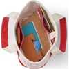 image:imageLands End Open Top Canvas Tote Bag  100 Cotton Canvas Five Pockets Key Strap WaterResistant Base Stands Upright Beach Bag Travel Tote Grocery ToteNaturalHeritage Red