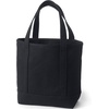 image:imageLands End Open Top Canvas Tote Bag Medium Regular Handle Black  100 Cotton Canvas Five Pockets Key Strap WaterResistant Base Stands Upright Beach Bag Travel Tote Grocery Tote