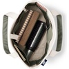 image:imageLands End Open Top Canvas Tote Bag Medium Regular Handle NaturalDark Olive Green