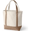 image:imageLands End Open Top Canvas Tote Bag Medium Regular Handle NaturalRich Camel