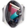 image:imageLands End Open Top Canvas Tote Bag Medium Regular Handle Silver Graphite  100 Cotton Canvas Five Pockets Key Strap WaterResistant Base Stands Upright Beach Bag Travel Tote Grocery Tote