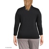 image:imageLands End Womens 34 Sleeve AmericanGrown Supima Cotton Polo ShirtBlack