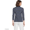image:imageLands End Womens 34 Sleeve AmericanGrown Supima Cotton Polo ShirtDeep SeaIvory Breton Stripe