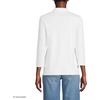 image:imageLands End Womens 34 Sleeve AmericanGrown Supima Cotton Polo ShirtWhite