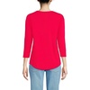 image:imageLands End Womens 34 Sleeve Lightweight Jersey UNeck TunicBerry Rouge