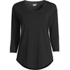 image:imageLands End Womens 34 Sleeve Lightweight Jersey UNeck TunicBlack
