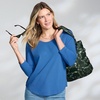 image:imageLands End Womens 34 Sleeve Lightweight Jersey UNeck TunicMuted Cobalt Blue