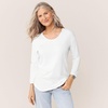 image:imageLands End Womens 34 Sleeve Lightweight Jersey UNeck TunicWhite
