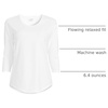 image:imageLands End Womens 34 Sleeve Lightweight Jersey UNeck TunicWhite
